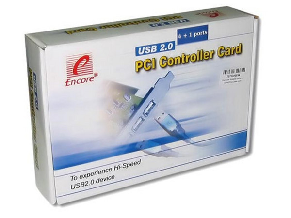 Tarjeta Controladora Encore PCI, con 5 puertos USB 2.0