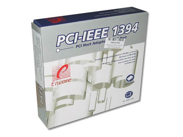 Tarjeta Controladora Encore PCI, te brinda 3 puertos FireWire (1394), 400Mbit/s