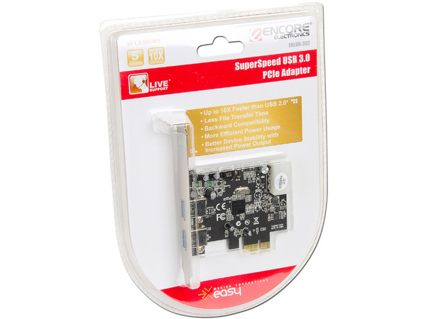 Tarjeta Controladora Encore con 2 puertos USB 3.0, PCI Express 2.0 