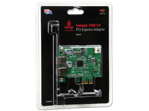 Tarjeta Controladora Iomega USB 3.0, 2 puertos. PCI Express