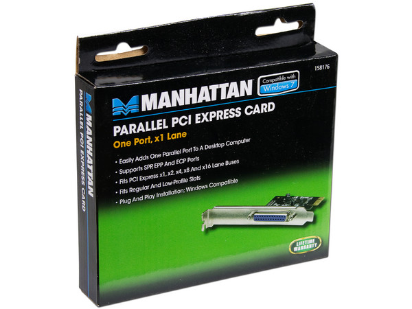 Tarjeta Controladora Manhattan con 1 puerto Paralelo DB25, PCI Express.                  