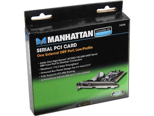 Tarjeta Controladora Manhattan con 1 puerto Serial DB9, PCI.