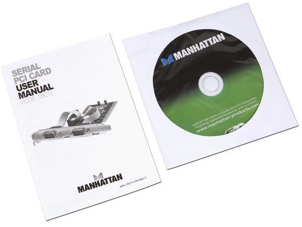 Tarjeta Controladora Manhattan con 2 Puertos Seriales DB9, PCI.