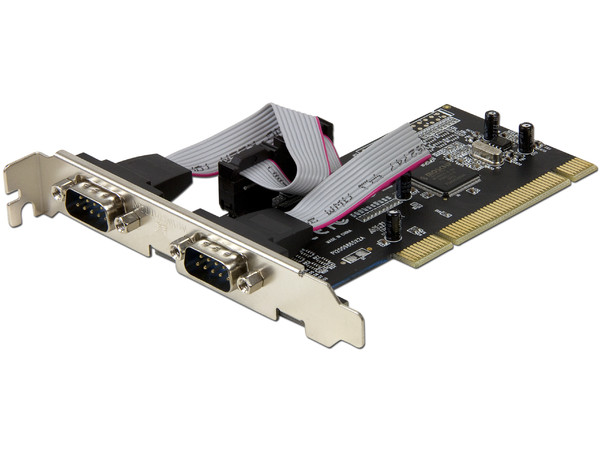 Tarjeta Controladora Manhattan con 2 Puertos Seriales DB9, PCI.