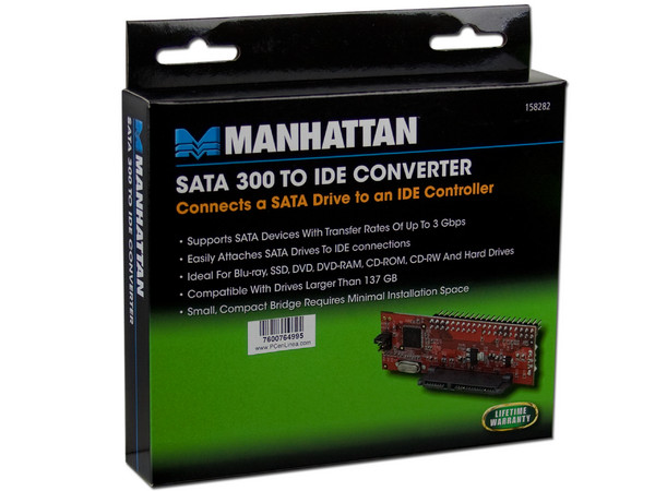 Convertidor Manhattan de SATA 300 a IDE                  