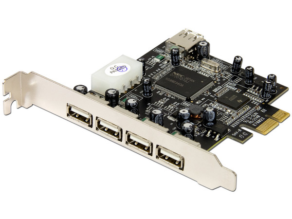 Tarjeta Controladora Manhattan, con 5 puertos USB 2.0 (4 externos y 1 interno), PCI Express x1.                       