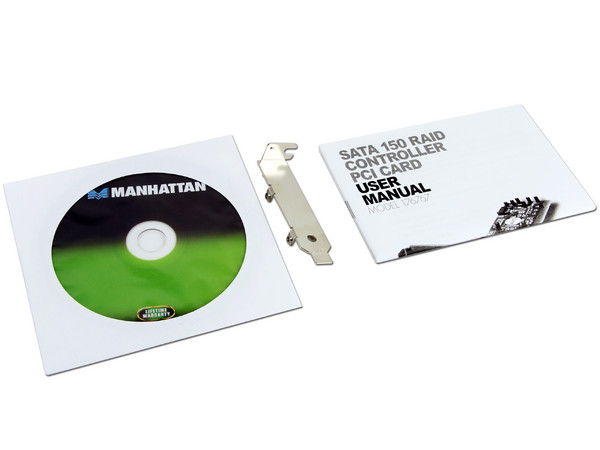 Tarjeta Controladora Manhattan con 2 puertos SATA 1.5Gb/s RAID, PCI
