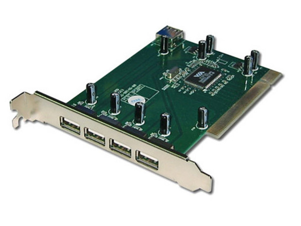 Tarjeta Controladora PCI, con 5 puertos USB 2.0 (4 externos y 1 interno)