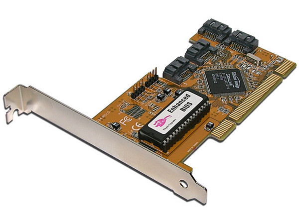 Tarjeta Controladora PCI, con 4 puertos Serial ATA (internos)