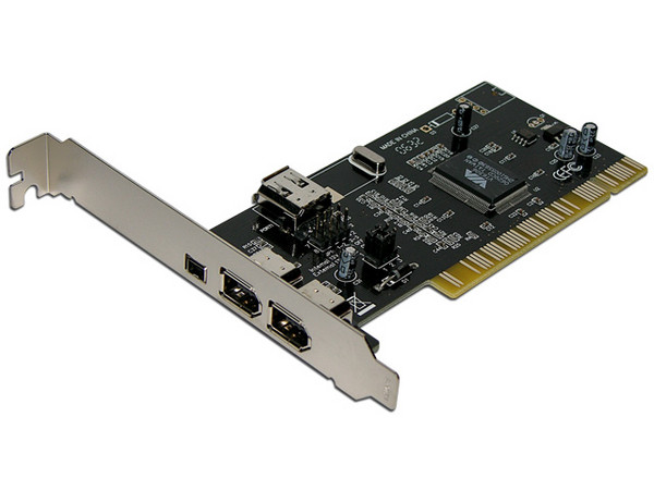 Tarjeta Controladora PCI, con 4 puertos IEEE 1394  (3 externos y 1 interno)