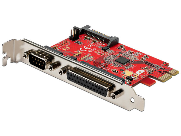 Tarjeta controladora StarTech de puerto paralelo DB25 y puerto serie RS232, PCI Express.