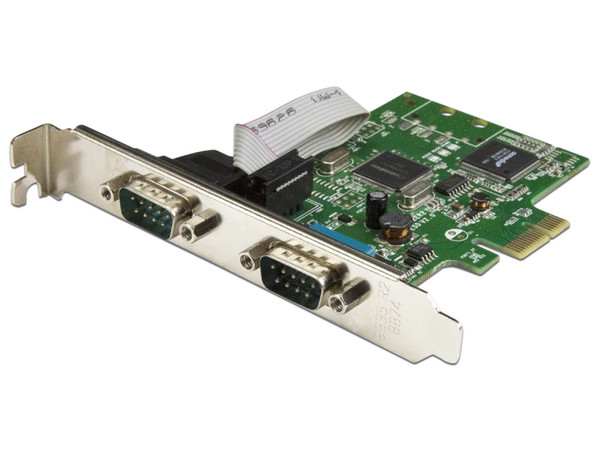 Tarjeta Serial PCI Express de 2 Puertos DB9 RS232 con UART 16C1050