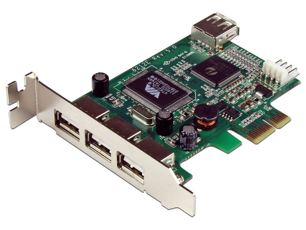 Tarjeta Controladora de bajo perfil StarTech con 3 Puertos USB externos y 1 interno,  PCI Express.