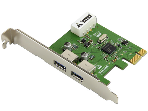 Tarjeta Controladora PCI Express 2.0 Transcend, con 2 puertos USB 3.0