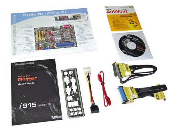 T. Madre AOpen i915Ga-PLF, ChipSet 915G,
Soporta: Intel LGA775 (90nm) FSB 800MHz,
Integrado: Video, Audio y Red,
Memoria: DDR 400, 4 Bancos, 4GB Max,
Diseño: ATX, Ptos: 1 x PCI Express x16;
2x PCI Express x1; 3 x PCI