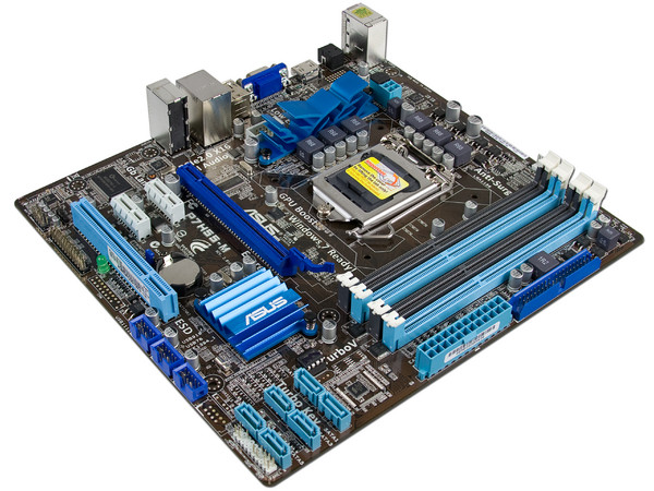 ASUS MB P7H55-M/CSM; S1156  i7/5/3 H55E DDR3 PCIE2 SATA uATX  10c