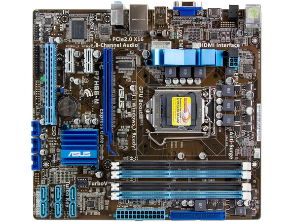 ASUS MB P7H55-M/CSM; S1156  i7/5/3 H55E DDR3 PCIE2 SATA uATX  10c