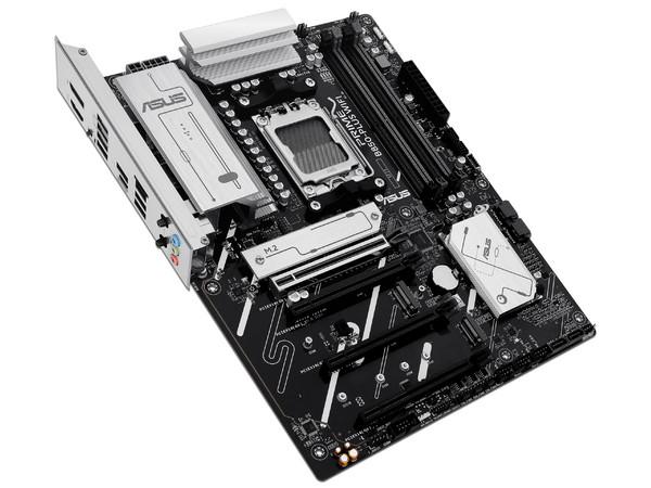 T. Madre ASUS PRIME B850-PLUS WiFi, 
Chipset AMD B850,
Segmento: Alto,
Soporta Ryzen Serie 9000, 8000 y 7000, Socket AM5,
Memoria 8000+MT/s DDR5 hasta 256 GB,
Audio HD, Red y Wi-Fi 6E,
USB 3.2, SATA 3.0, M.2,
ATX, Ptos: PCIe 5.0 x16, PCIe 4.0 x16.
