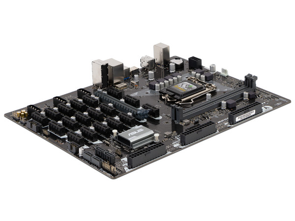 T. Madre Asus B250 MINING EXPERT, ChipSet Intel B250,
Soporta: Core i7/i5/i3/Pentium de Socket 1151,
Memoria: DDR4 2400/2133 MHz, 64GB Max,
Integrado: Audio HD, Red,
USB 3.0 y SATA 3.0,
ATX, Ptos: 1xPCIEX16, 18xPCIEX1