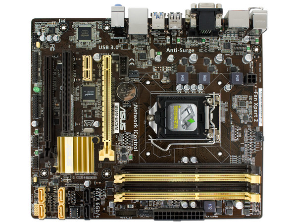 T. Madre ASUS B85M-E/CSM, ChipSet Intel B85,
Soporta: Core i7/i5/i3 de Socket 1150,
Memoria: DDR3 1600/1333/1066 MHz, 32GB Max,
Integrado: Audio HD, Red,
USB 3.0 y SATA 3.0,
Micro-ATX, Ptos: 1xPCIEX16, 1xPCIEX1