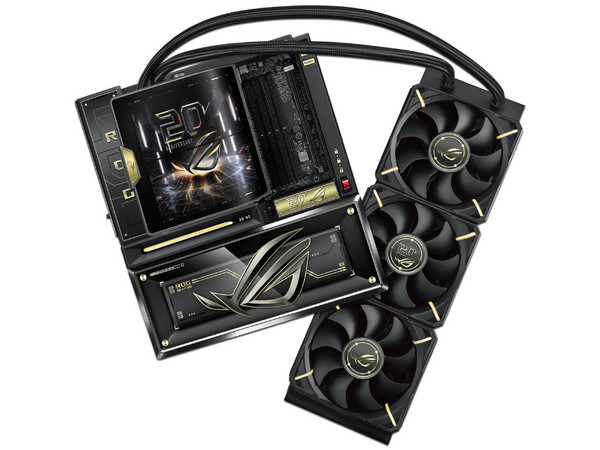 Kit de Actualización ASUS 20 Aniversario Bundle ROG Edition 20,
Inlcuye T.Madre ROG Crosshair X870E,
Segmento: Gamer,
Enfriamiento Liquido Ryujin 360,
Tarjeta de Video NVIDIA GeForce RTX ROG Astral RTX 5090,
Gabinete ROG GR20,
Fuente de Poder ROG.