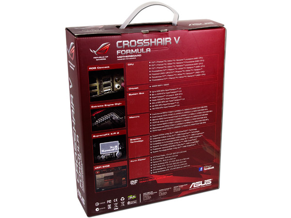 T. Madre Asus Crosshair V Formula, ChipSet AMD 990FX,
Soporta: AMD FX, Phenom II X6 de Socket AM3+,
USB 3.0 y SATA 3.0,
 Integrado: Audio HD, Red Gigabit,
Memoria: DDR3 2133(O.C.)/1600/1333MHz
Diseño ATX, Ptos: 4xPCIEX16, 1xPCIEX1