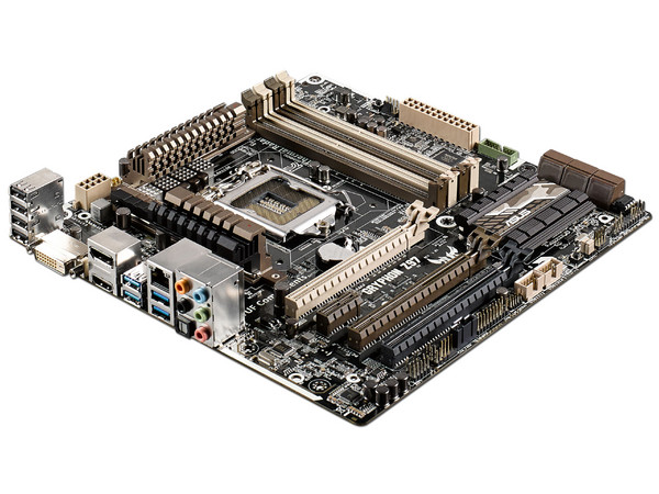 T. Madre ASUS GRYPHON Z97,
ChipSet Z97,
 Soporta: Core Core i3 / i5 / i7 / Pentium / Celeron de Socket 1150,
 Memoria: DDR3 1866/1600/1333/1066MHz,
32GB Max,
 Integrado: Audio HD,
Red,
 USB 3.0 y SATA 3.0,
 Micro-ATX,
Ptos: 3xPCIEx16,
1xPCIEx1