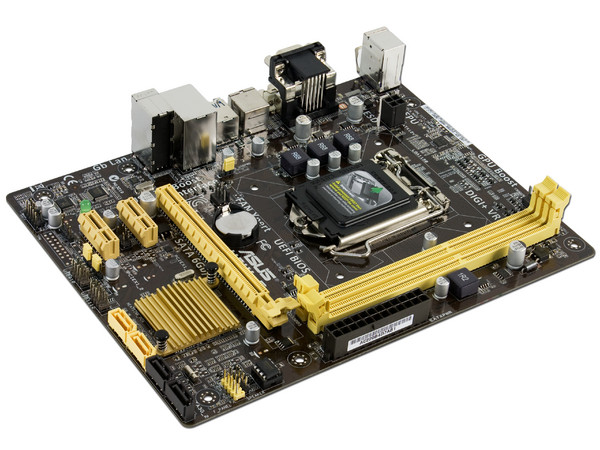 T. Madre ASUS H81M-E, Chipset Intel H81 Exp.,
Soporta: Core i7/i5/i3 de Socket 1150,
Memoria: DDR3 1600/1333/1066 MHz, 16 GB Max,
Integrado: Audio HD, Red,
USB 3.0 y SATA 3.0,
Micro-ATX, Ptos: 1xPCIEx16, 2xPCIEX1