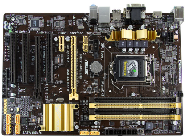 T. Madre ASUS H87-PLUS, Chipset Intel H87 Exp.,
Soporta: Core i7/i5/i3 de Socket 1150,
Memoria: DDR3 1600/1333/1066 MHz, 32GB Max,
Integrado: Audio HD, Red,
USB 3.0 y SATA 3.0,
ATX, Ptos: 1xPCIE 3.0 X16, 2xPCIEX1