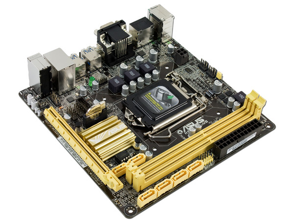 T. Madre ASUS H87I-PLUS, ChipSet Intel H87,
Soporta: Intel Core i7 / i5 / i3 / Pentium / Celeron de Socket 1150,
Memoria: DDR3 1600/1333/1066 MHz, 16 GB Max,
Integrado: Audio HD, Red,
USB 3.0 y SATA 3.0,
Mini-ITX, Ptos: 1xPCIE 3.0 x16