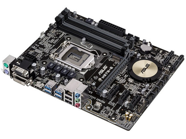 T. Madre ASUS H97M-E/CSM, ChipSet Intel H97,
Soporta: Core i7/i5/i3 de Socket 1150,
Memoria: DDR3 1600/1333MHz, 32GB Max,
Integrado: Audio HD, Red,
USB 3.0 y SATA 3.0,
Micro-ATX, Ptos: 1xPCIEx16, 3xPCIEx1
