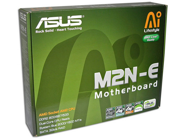 Tarjeta Madre ASUS M2N-E Socket AM2 
ChipSet NVIDIA nForce 570 Ultra MCP
Soporta: Athlon 64 X2 / Athlon 64 FX / Athlon 64
Integrado: Audio 8CH, Gigabit LAN
Diseño: ATX, Ptos: 1x PCI Express x16, 3x PCI