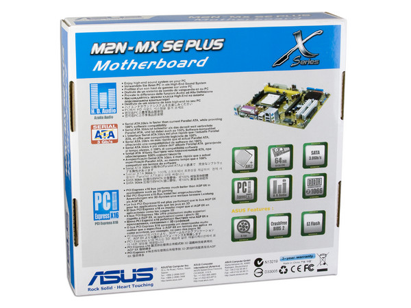 T. Madre ASUS M2N-MX SE Plus,
 Soporta: Phenom, Athlon 64/Athlon 64 X2, Socket AM2+,
 Memoria: DDR2 1066/800/667, 2 Bancos, 4GB Max,
 Integrado: Audio HD, Red 10/100,
 Diseño: MicroATX, Ptos: 1xPCIEx16, 2xPCI. 