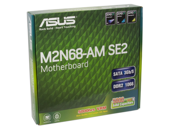 T. Madre ASUS M2N68-AM SE2, Chipset NVIDIA GF 7025,
Soporta: Phenom, Athlon 64/Athlon 64 X2, Socket AM2+,
Memoria: DDR2 1066/800/667, 2 Bancos, 4GB Max,
Integrado: Audio HD, Red, Video Nvidia nForce 630a,
Diseño: MATX, Ptos:1xPCIEx16, 1xPCIEx1, 1xPCI