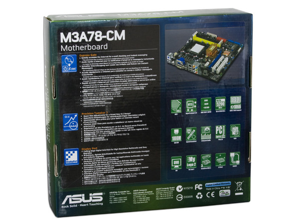 T. Madre ASUS M3A78-CM, Chipset AMD 780V/SB700,
Soporta: Phenom, Athlon 64/Athlon 64 X2, Socket AM2+,
Memoria: DDR2 1066/800/667, 4 Bancos, 8GB Max,
Integrado: Audio HD, Red 10/100, Video ATI RV610,
Diseño: MATX, Ptos:1xPCIEx16, 1xPCIEx1, 2xPCI.