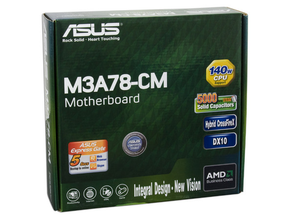 T. Madre ASUS M3A78-CM, Chipset AMD 780V/SB700,
Soporta: Phenom, Athlon 64/Athlon 64 X2, Socket AM2+,
Memoria: DDR2 1066/800/667, 4 Bancos, 8GB Max,
Integrado: Audio HD, Red 10/100, Video ATI RV610,
Diseño: MATX, Ptos:1xPCIEx16, 1xPCIEx1, 2xPCI.