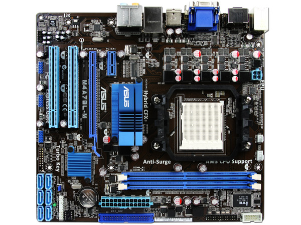 T. Madre Asus M4A78L-M, ChipSet AMD 760G,
Soporta: Phenom II X3 y X4 Soporta AM2+ y AM3,
Integrado: Video Radeon HD3000, Audio HD, Red RTL8112L,
Memoria: DDR2 1200(O.C.)/1066MHz, 2Bancos, 8GB Max,
Diseño mATX, Ptos: 1xPCIEX16, 1xPCIEX1, 2xPCI