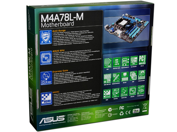 T. Madre Asus M4A78L-M, ChipSet AMD 760G,
Soporta: Phenom II X3 y X4 Soporta AM2+ y AM3,
Integrado: Video Radeon HD3000, Audio HD, Red RTL8112L,
Memoria: DDR2 1200(O.C.)/1066MHz, 2Bancos, 8GB Max,
Diseño mATX, Ptos: 1xPCIEX16, 1xPCIEX1, 2xPCI