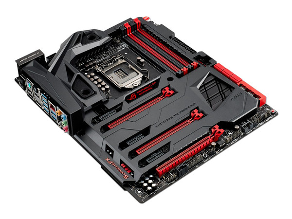 T. Madre Asus MAXIMUS VII FORMULA, ChipSet Z97,
Soporta: Core i7/i5/i3 de Socket 1150,
Memoria: DDR3 3300(O.C.)/1600/1333, 32GB Max,
Integrado: Audio HD, Red,
USB 3.0 y SATA 3.0,
ATX, Ptos: 3xPCIEx16, 3xPCIEx1