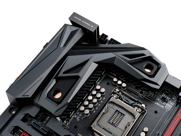 T. Madre Asus MAXIMUS VII FORMULA, ChipSet Z97,
Soporta: Core i7/i5/i3 de Socket 1150,
Memoria: DDR3 3300(O.C.)/1600/1333, 32GB Max,
Integrado: Audio HD, Red,
USB 3.0 y SATA 3.0,
ATX, Ptos: 3xPCIEx16, 3xPCIEx1