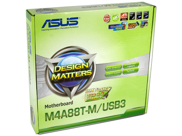 T. Madre ASUS M4A88T-M/USB3, Chipset AMD880G,
Soporta: Phenom II X3, X4 y X6 Socket AM3, USB 3.0,
Memoria: DDR3 1866(O.C.)/1333, 16GB Max,
Integrado: Audio HD, Red, Video Radeon HD 4250,
Diseño MicroATX, Ptos: 1xPCIEX16, 2xPCIEX1