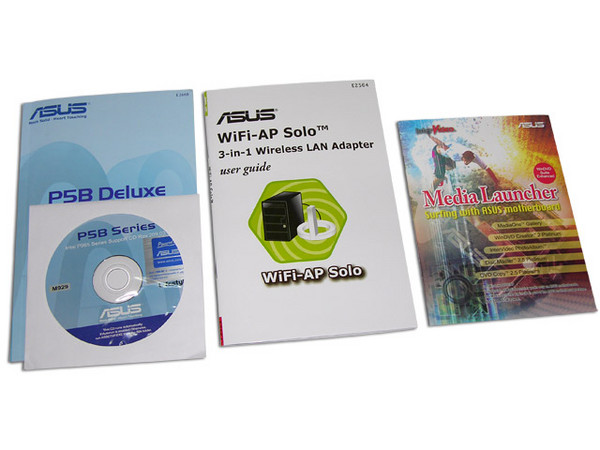 Tarjeta Madre ASUS P5B DELUXE/WIFI-AP
ChipSet Intel P965 Express
Soporta: Core 2 Extreme / Core 2 Duo / Pentium EE
Memoria: DDR2 800, 4 Bancos, 8GB Max
Integrado: Audio 8 CH, Dual Gigabit LAN, 802.11g WiFi
Diseño: ATX