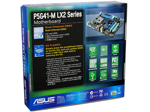 Tarjeta Madre ASUS P5G41-M LX2, ChipSet Intel G41,
Soporta: Core 2 Quad, Core 2 Duo, 1333/1066/800MHz,
Memoria: DDR2 800/667MHz, 2 Bancos, 8GBMax,
Integrado: Audio HD, Red, Video Intel, Diseño: mATX,
Puertos: 1xPCIEx16, 1xPCIEx1, 2xPCI