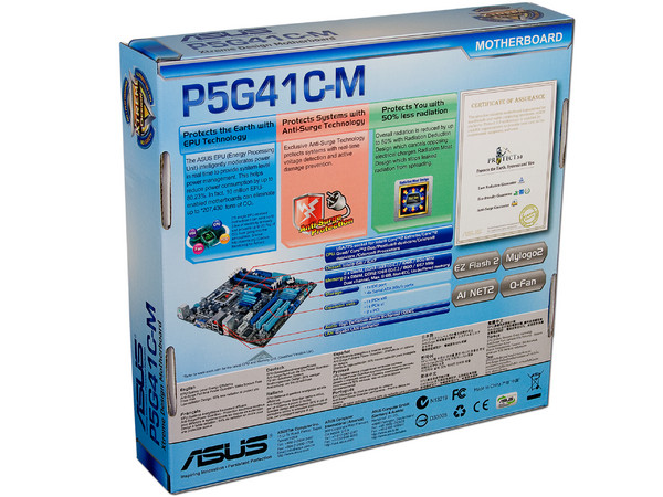 Tarjeta Madre Asus P5G41C-M, ChipSet Intel G41,
Soporta: Core 2 Quad, Core 2 Duo, 1333/1066/800MHz,
Memoria: DDR3 1066 / DDR2 800, 2 Bancos, 8GBMax, 
Integrado: Audio HD, Red, Video Intel, Diseño: mATX,
Puertos: 1xPCIEx16, 1xPCIEx1, 