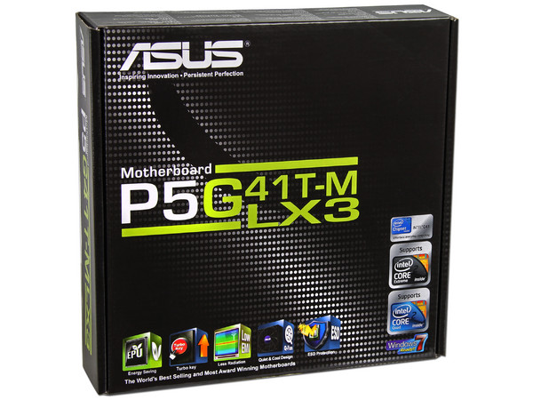 Tarjeta Madre ASUS P5G41T-M LX3, ChipSet Intel G41,
Soporta: Core 2 Quad/Core 2 Duo/Pentium D.C./Celeron,
Memoria: DDR3 1333(O.C.)/1066/800MHz 8GB Max,
Integrado: Audio HD, Red, Video Intel GMA X4500, 
Micro ATX, Puertos: 1xPCIEx16, 2xPCIEx1