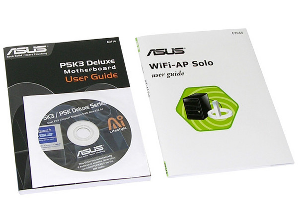 Tarjeta Madre ASUS P5K3 Deluxe/WiFi-AP, ChipSet IntelP35,
 Soporta: Core 2 Quad, Core 2 Duo, 800/1066/1333MHz,
Memoria:  DDR3 1333*/1066/800MHz, 4 Bancos, 8GBMax,
Integrado: Audio 7.1 Coaxial / Óptica, LAN Dual Gigabit,
Diseño: ATX, 