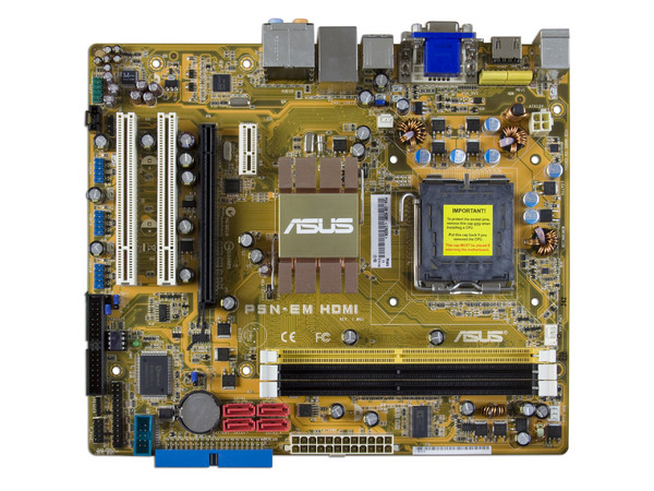Tarjeta Madre ASUS P5N-EM HDMI, ChipSet nForce 630i,
Soporta: Core 2 Quad, Core 2 Duo, 800/1066/1333MHz,
Memoria: DDR2 1066/800/667MHz, 3 Bancos, 4GBMax,
Integrado: Audio 7.1, Red Gigabit, Diseño: mATX,
Puertos: 1xPCIEx16, 1xPCIEx1, 2xPCI