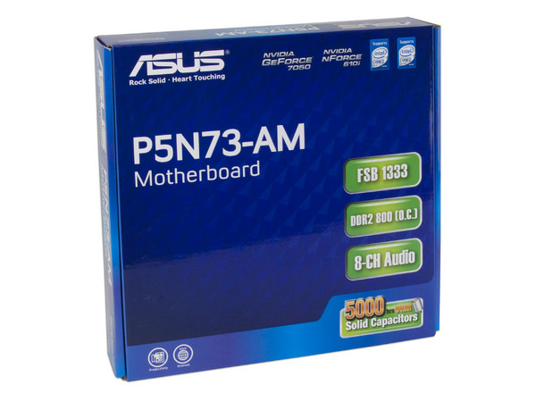 Tarjeta Madre ASUS P5N73-AM, ChipSet GeForce 7050,
Soporta: Core 2 Quad, Core 2 Duo, 1066/1333/800MHz,
Memoria: DDR2 533/667/800MHz, 2 Bancos, 4GBMax,
Integrado: Audio HD, Red, Video GF 7050 Diseño: mATX,
Puertos: 1xPCI-Ex16, 1xPCI-Ex1, 2xPCI