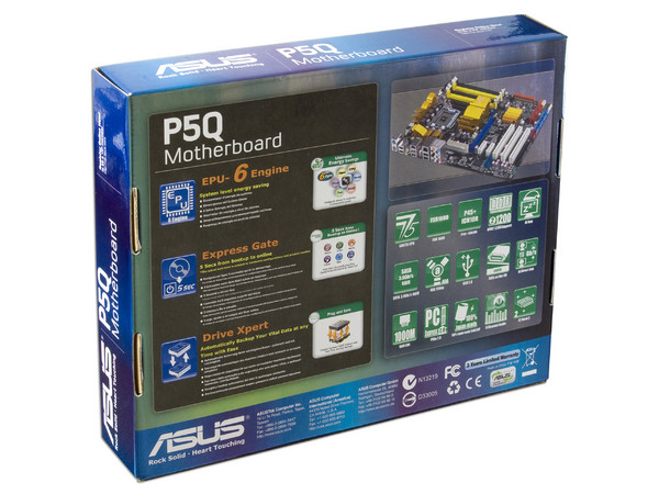 Tarjeta Madre ASUS P5Q, ChipSet Intel P45/ICH10R,
Soporta: Core 2 Quad, Core 2 Duo, 1066/1333/1600MHz,
Memoria: DDR2 1200/1066/800MHz, 4 Bancos, 16GBMax,
Integrado: Audio 7.1, Red PCIe Gb, Diseño: ATX,
Puertos: 1xPCI-Ex16 2.0, 2xPCI-Ex1, 3xPCI