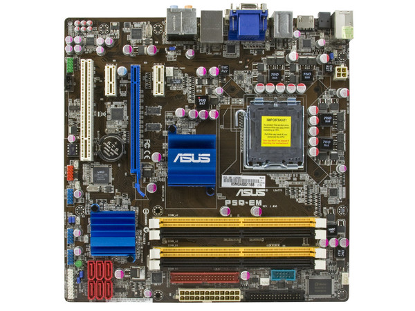Tarjeta Madre Asus P5Q-EM, ChipSet Intel G45,
Soporta: Core 2 Quad, Core 2 Duo, 1600/1333/800MHz,
Memoria: DDR2 667/800MHz, 4 Bancos, 16GBMax,
Integrado: Audio HD, Red, Video X4500HD, Diseño: ATX,
Puertos: 1xPCI-Ex16, 2xPCI-Ex1, 1xPCI